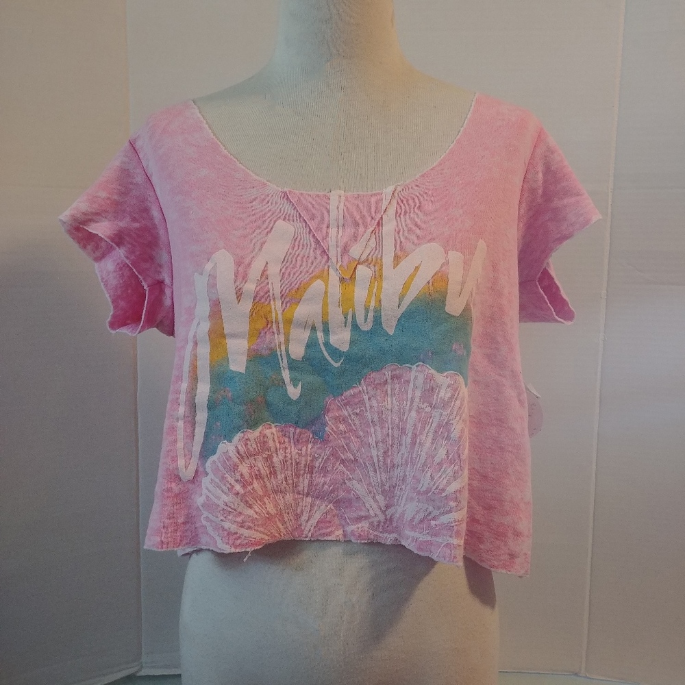 Rebel Yell malibu crop sweatshirt new Medium bubbl